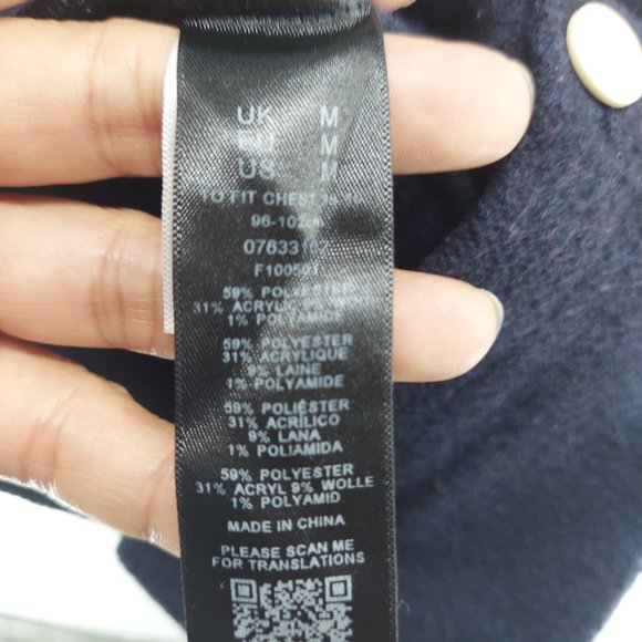 ASOS shacket mens size medium navy blue - Picture 4 of 10